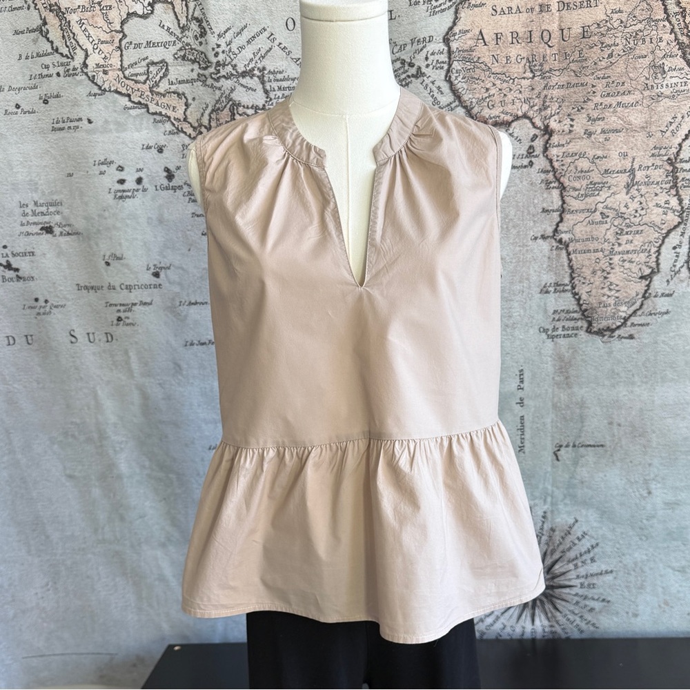 Tart Beige Peplum Blouse